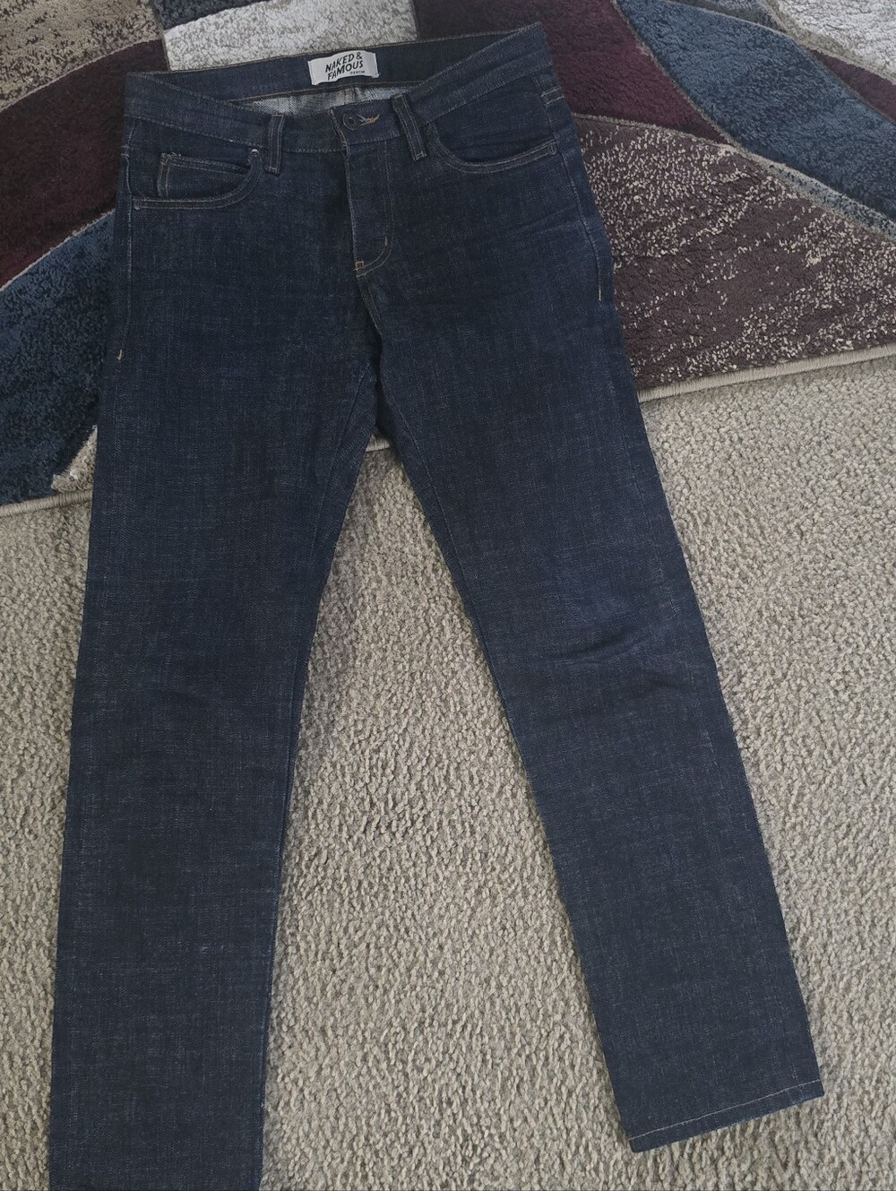 Naked & Famous Denim Super Guy Mens Jeans Japan‎ Selvedge SZ 30/29 Great Shape.
